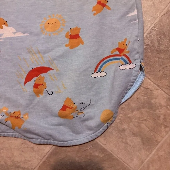 Disney Winnie The Pooh Pajamas Pjs Rainbow Sun Women Night Gown Dress Size‎ XS/S - Picture 3 of 5